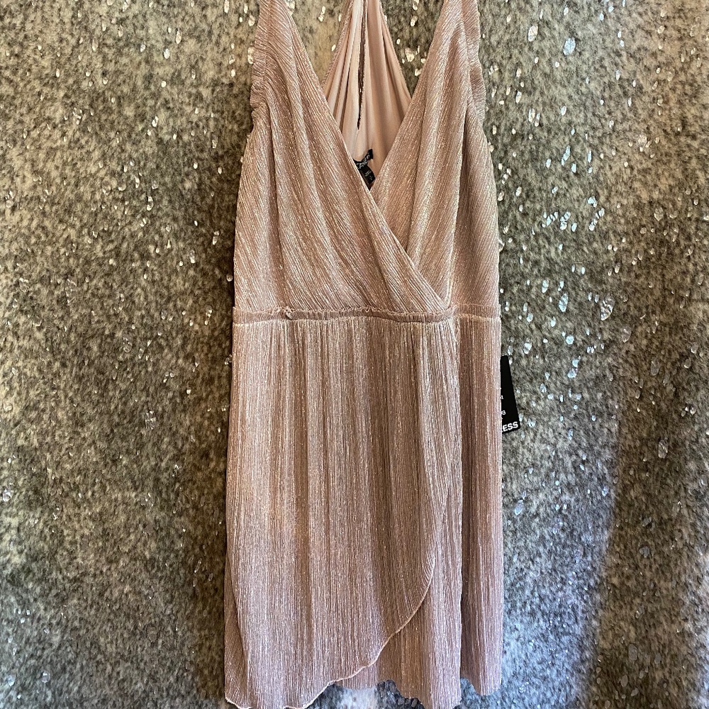 Strappy Sparkle Mini Dress - Never Worn - Express